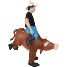 (Marron, 150-190cm) Costume de tauromachie gonflable, pour adulte
