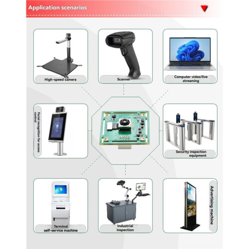 Módulo de Cámara USB de 12MP 4K Módulo de Webcam con Enfoque Automático Sensor IMX362 Lente Sin Distorsión Plug And 2