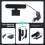 Webcam HD 4K per PC, Webcam 4K con Microfono, Autofocus, Streaming Live per PC, Computer Portatile e Videochiamate. 2