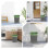 200 Counts 1.2 Gallon 6L Small Biodegradable Bin Bags, Compostable Caddy Liners 5
