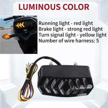 Motorrad RüCklicht LED Bremse Schlussleuchte mit Wende Signals für MSX/GROM125 CB650F CBR650F CTX700N YG125