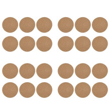 Round Braided Placemats Set of 24 Jute Handmade 7 Inch Heat Resistant Thick Hot Pads Mats Coaster