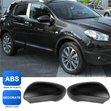 2 Piezas para Qashqai 2007-2014 Cubierta del Espejo Retrovisor de la Puerta Lateral Embellecedores Accesorios de Coche Lado Izquierdo + Derecho