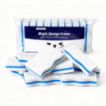 SUPERASER Magic Sponge Eraser,Tex-10 Scrub Melamine Sponges, Heavy Duty No Scratches (HD-PU-Durable 10-Pack)