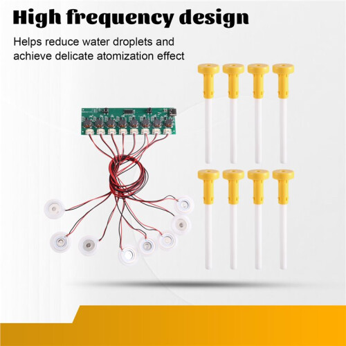 Atomize Humidifier Module Eight Atomize Type-C Interface High-Frequency Mist Maker DIY  Home Air Humidifier Parts 2