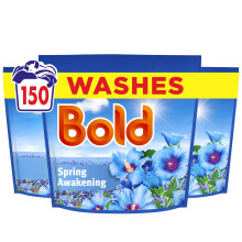 Bold Spring Awakening PODS Washing Liquid Laundry Detergent Capsules 3 x 50 Washes, 3 x 50ct, Outdoor Freshness That Lasts And Lasts