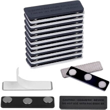 16 Coppie di Chiusura Magnetica per Accessori Tende Oscuranti, Persiane, Portanome con Adesivo
