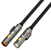 240w 0.5m Szybka Ładowarka Typ C do Typ C Latarka Wielofunkcyjny Kabel USB C Pleciony dla Wszystkich Telefonów