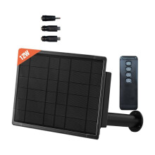 Panneau Solaire Lora 12W Installer Batterie Type-C Chargeur Étanche IP67 Sortie 12V Alimentation Système D'Éclairage LED