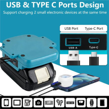 Power Wheel Adapter USB Type-C Power Supply Wheel Dock Battery Adapter with 40Amp Fuse for DIY RC for