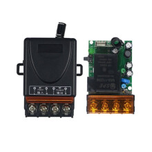 Control Remoto para Interruptor de Luz LED AC85V-250V 433MHz 30A con Relé de Encendido/Apagado, Interruptor Remoto para Puerta de Garaje
