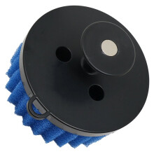 For Kitchen Sink - 2 in 1 Ergonomic Scrubbing Handle & Fast Drying Storage with 2 Adhesive Magnetic Plates,Food-Grade A