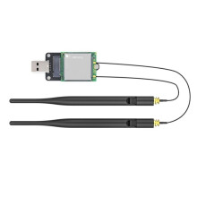SIM7600G-H-M.2 SIMCom 4G LTE Cat-4 Module met Antenne+USB Uitbreidingsbord Wereldwijde Dekking GNSS M.2 Connector