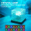 16Colors Wave Projector Light Touch LED Night Light Remote Dimmable Auto Rotating USB Powered Gift Party Decoration 4