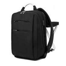 Zaino da Lavoro Pieghevole con Sedia,  Capacità, Zaino Ricaricabile USB, Zaino Multifunzionale da Lavoro e Tempo Libero, Nero
