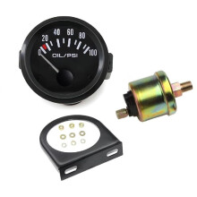 Digital Oil Pressure Gauge Kit 0-100 PSI with LED Display for Universal Vehicle Compatibility