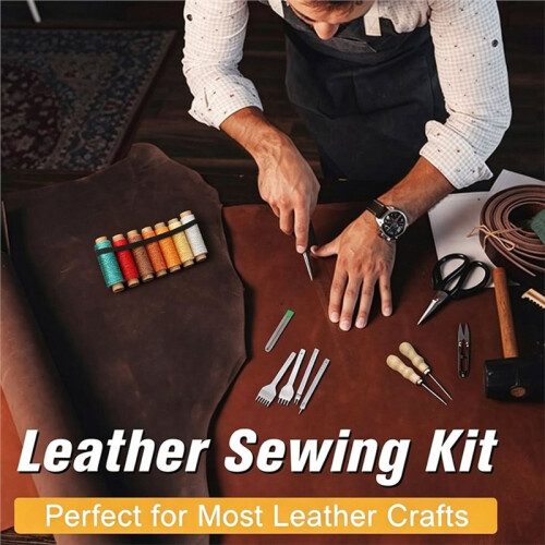 Leather Sewing and Stitching Tool Set for Leather , DIY Repairs and Professional Projects