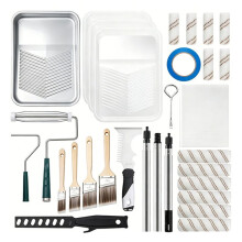 28 Pack Paint Roller Kit,Professional Paint Brushes Set, Painting Supplies for Home Interior, Walls, Ceilings