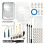 28er Pack Malerroller Set, Professionelles Pinselset, Malzubehör für Innenräume, Wände, Decken 1