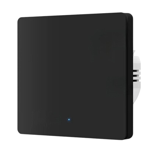 EU Tuya WiFi  Button Wall , Alexa Voice App Remote  Home Light  Three-Way Single Control Black 1