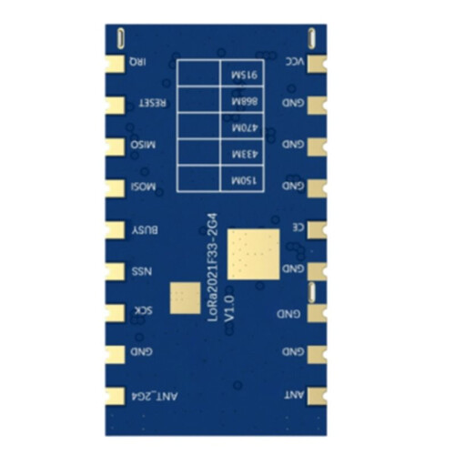 LoRa2021F33-2G4 2W High-Power LoRa Module Use LR2021 Sub-GHz 150-470MHz SPI Module,Wireless Module D