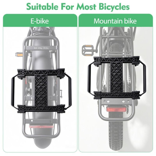 E-Bike Quick Release Adjustable Bracket Bicycle Cargo Rack Outdoor Bicycle Accessories 2