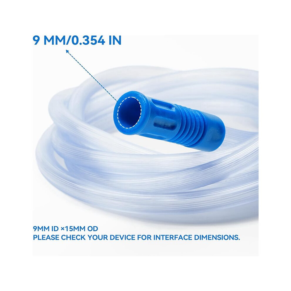 2 Pcs Extended Suction Connection Tube, 5.9 Feet - Flexible & Durable, Compatible with Various Devices