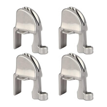 4 Pcs Boat Clips, Adjustable Pontoon Boat Square Rail Cleats/Clips/Hangers for Pontoon Bumpers, Pontoon