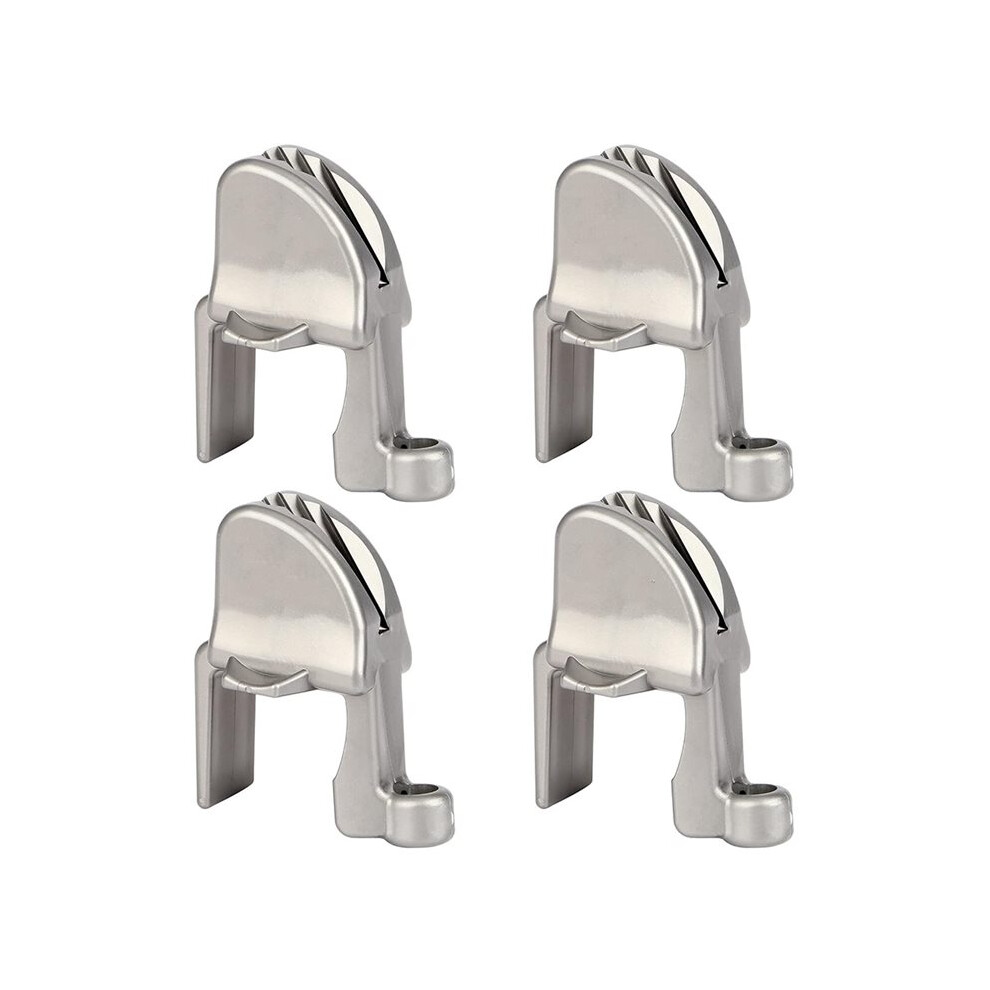 4 Pcs Boat Clips, Adjustable Pontoon Boat Square Rail Cleats/Clips/Hangers For Pontoon Bumpers, Pontoon 6032373675343