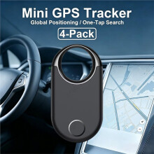 GPS Tracker Android Locator Finder for Cats Dogs Kids Elderly Anti-Lost Real Tracking Black