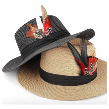 Hat Natural Feathers 12PCS Colorful Real Feathers for DIY Fedora,Cowboy,Christmas Party,Oktoberfest,Trilby Hats