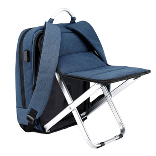 Foldable Business Backpack Chair Large Capacity Usb Rechargeable Backpack Multifunctional Business Casual Backpack 2