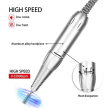 12V Nails Drill Handpiece Replacement for Salon and Home Use Art Drill Handpiece Handle Machine with 35000 RPM Speed