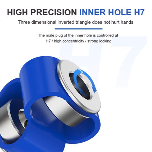 Double Loop Couple Flexible Alumnum Alloy Encoder Coupling 8-Shaped Connector 2
