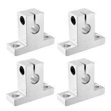 4 Pcs SK8(8mm/0.31" Dia) Aluminum Linear Rod Rail Shaft Support for 3D Printer