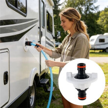 RV Water Inlet Quick Universal Adapter Camping Water Inlet Drain Outlet RV Camping Travel Trailer