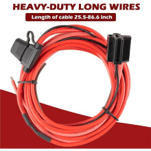 Electric Fuels Pump Relay Kit 40 AMP Waterproof, Heavy Duty Long Wires Relay, Fit 12V Kit P/N 30247