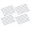 200 Pcs Grips de Silicone Antiderrapante para Cabides Adesivos 2.8 X 0.2 Polegadas Acessórios para Pendurar Roupas 1