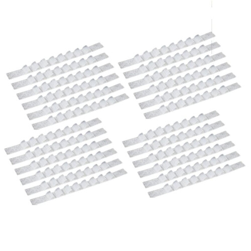 200 Pcs Grips de Silicone Antiderrapante para Cabides Adesivos 2.8 X 0.2 Polegadas Acessórios para Pendurar Roupas