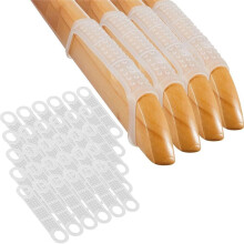 200 Pcs Non Slip Silicone Clothes Hanger Grips Clear Silicone Clothing Hanger Strips Clothes Hanging Accessories