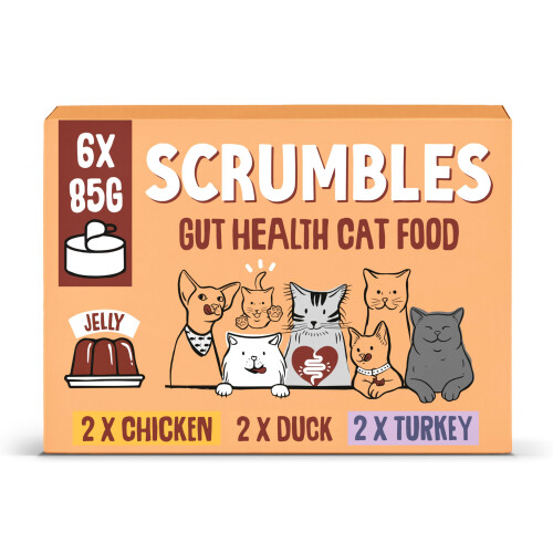 Scrumbles Scrumbles Wet Cat Jelly Meat Selection 6 x 85g