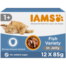 IAMS Adult Wet Cat Food Sea Collection in Jelly 12 x 85g