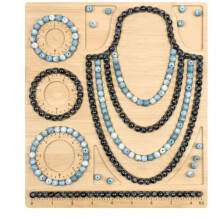 Handmade Templates and Bead Molds are Used for Designing Jewelry Production Boards, Bracelets, and Necklaces