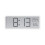 (White) LCD Screen Digital Wall Clock Time Temperature Humidity Time Display Electronic Clock Desktop Digital Clock Battery Powered 1