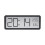 (Black) LCD Screen Digital Wall Clock Time Temperature Humidity Time Display Electronic Clock Desktop Digital Clock Battery Powered 1