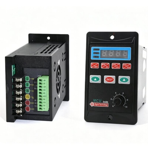 English Version Small Simple Universal Frequency Converter Single Phase 220V to Three Phase 220V Motor RS485 200W 2
