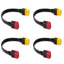 4X Novo Conector de Cabo de ExtensãO OBD OBD2 para Lançamento X431 V/Easydiag 3.0/Mdiag/Golo Principal 16 Pinos Macho para Fêmea Cabo 36 cm