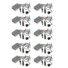 10X Universal Fm Modulator Stereo Mp3 Auto Antenne Kabel Auto Radio Cinch Aux Adapter