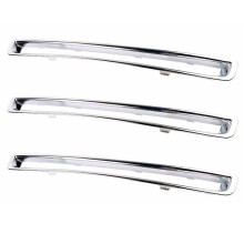 3X Acessórios de Carro Grade de Estrutura de Pára-Choques Cromada Exterior Frontal para XC90 2007-2014 30698143