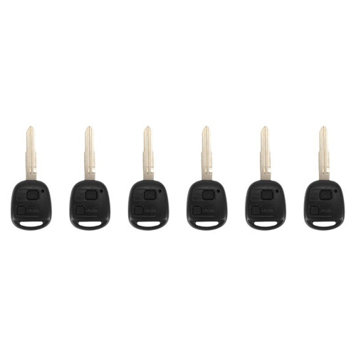 6X 2 BUTTON REMOTE KEY SHELL for  Yaris